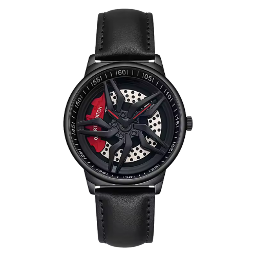 DAVINTH Velocity Black Leather