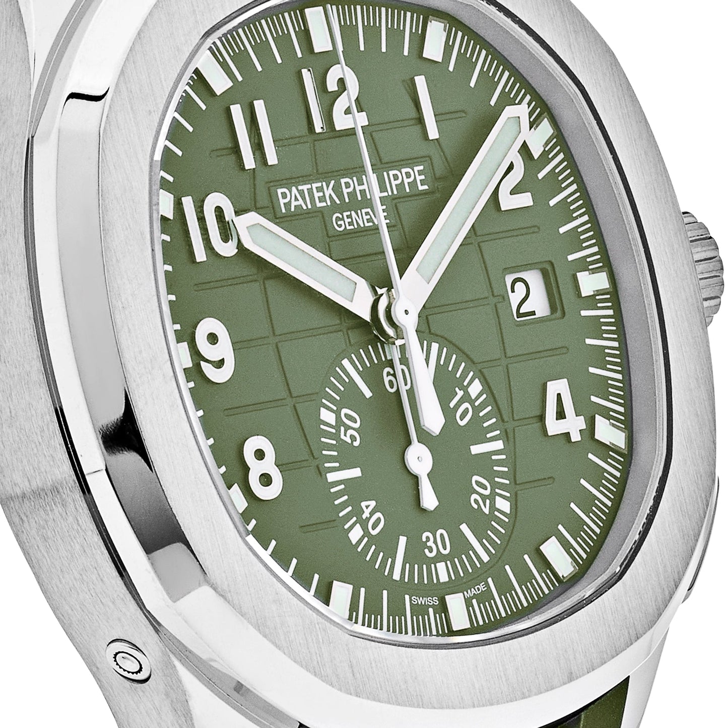 Patek Philippe Aquanaut 5968G-010 Chronograph White Gold Khaki Green Dial (2023)