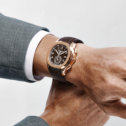 Patek Philippe Aquanaut 5968R-001 Chronograph Rose Gold Brown Dial