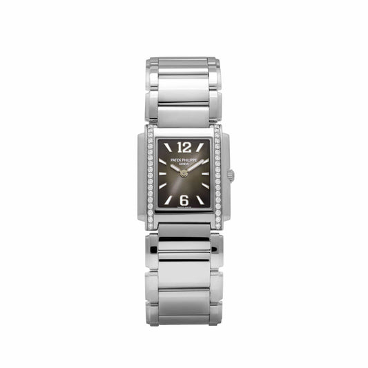 Patek Philippe Twenty-4 4910/1200A-010 'Ladies' Stainless Steel Gray Dial Diamond Bezel Quartz (2024)