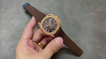 Patek Philippe Aquanaut 5968R-001 Chronograph Rose Gold Brown Dial