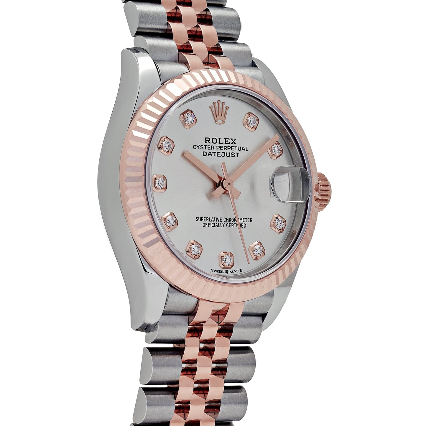 Rolex Datejust 31 278271 'Ladies' Stainless Steel Rose Gold Silver Diamond Dial (2024)