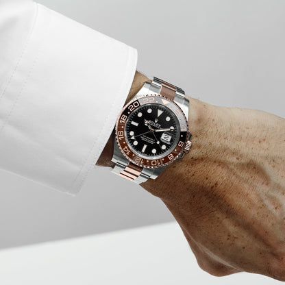 Rolex GMT-Master II 126711CHNR 'Root Beer' Stainless Steel Rose Gold Black Dial (2021)
