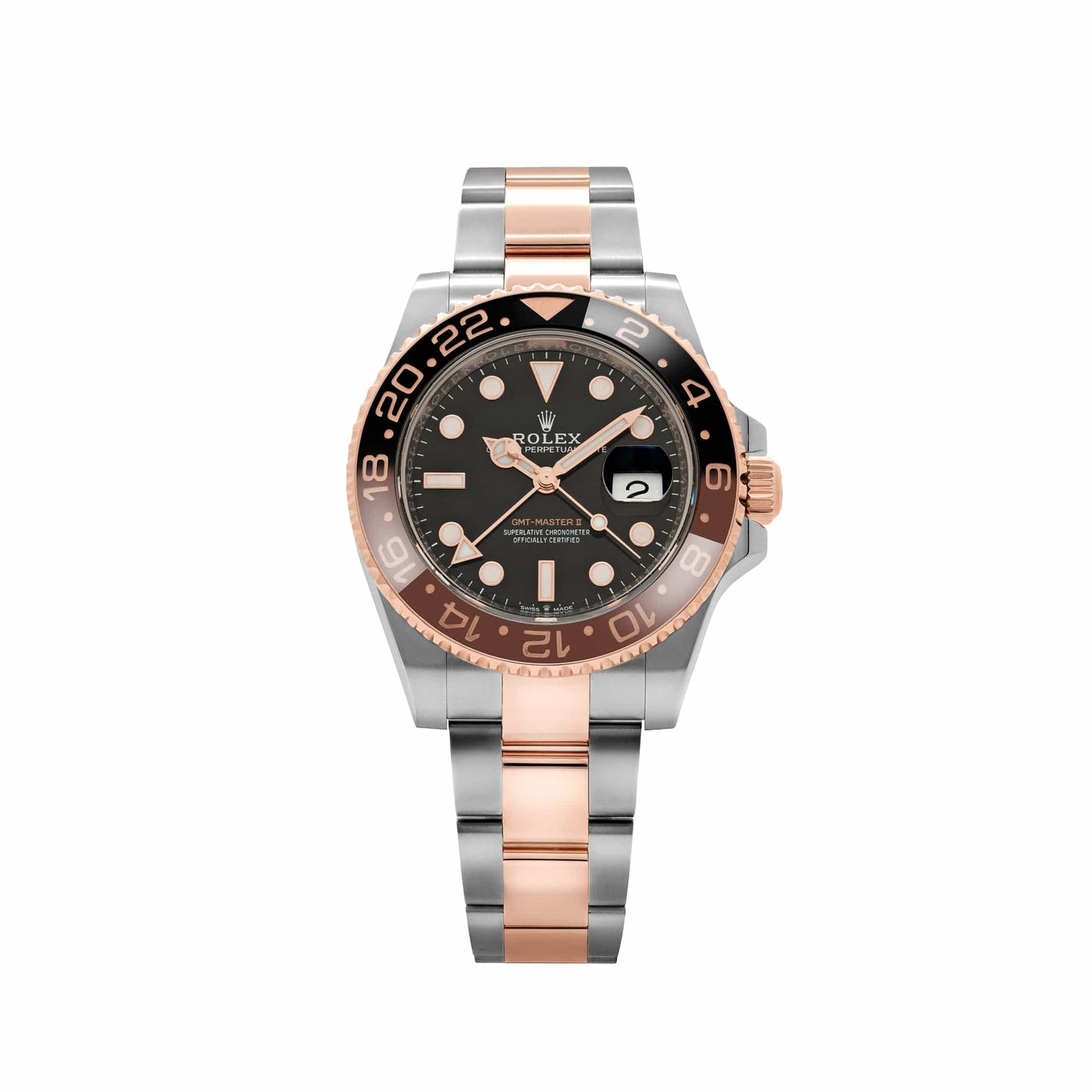 Rolex GMT-Master II 126711CHNR 'Root Beer' Stainless Steel Rose Gold Black Dial (2021)