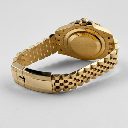 Rolex GMT-Master II 126718GRNR Yellow Gold Black Dial Jubilee (2023)